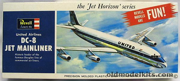 Revell 1/143 Douglas DC-8 Jet Mainliner - United Airlines- Jet Horizon Issue, H242 plastic model kit